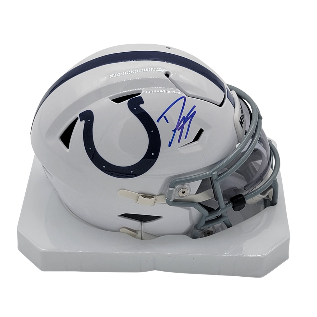 Dwight Freeney Signed Indianapolis Colts MIDI Speed Flex Helmet - Beckett-Powers Sports Memorabilia
