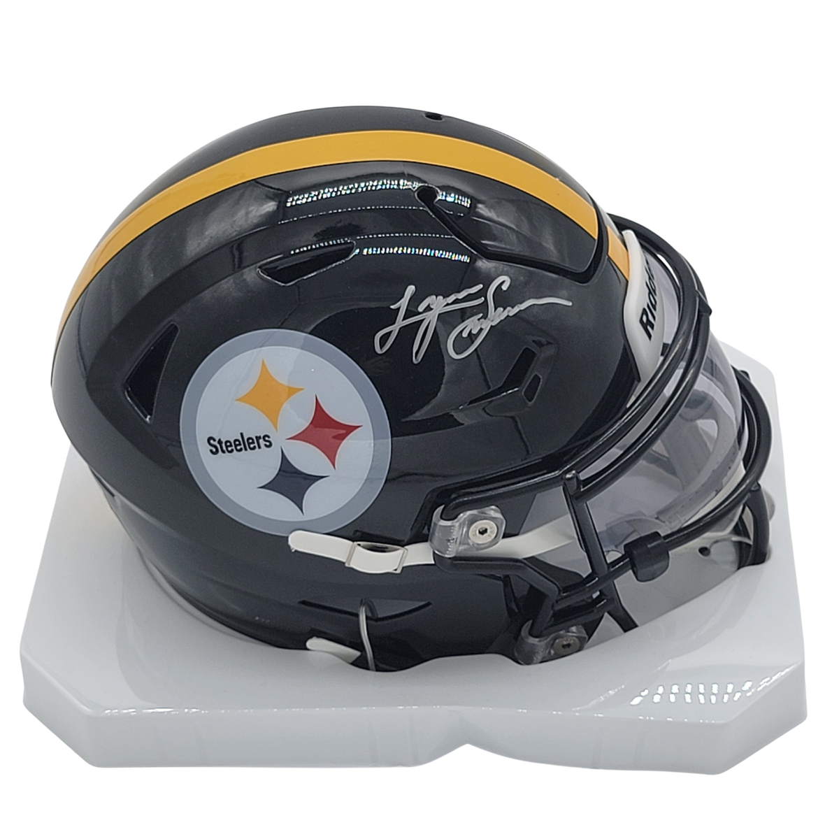 Lynn Swann Signed Pittsburgh Steelers MIDI Speed Flex Helmet - Beckett-Powers Sports Memorabilia
