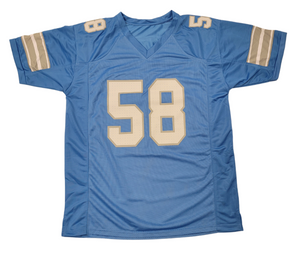 Penei Sewell Signed Detroit Lions 2024 Blue Pro Style Jersey - Beckett-Powers Sports Memorabilia