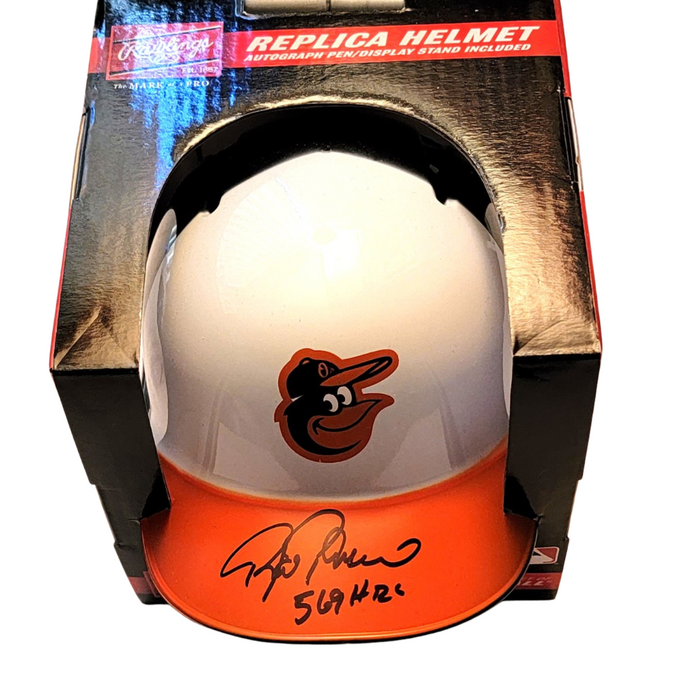 Rafael Palmeiro Signed Baltimore Orioles Mini Batting Helmet W/ 569 HR's - JSA-Powers Sports Memorabilia