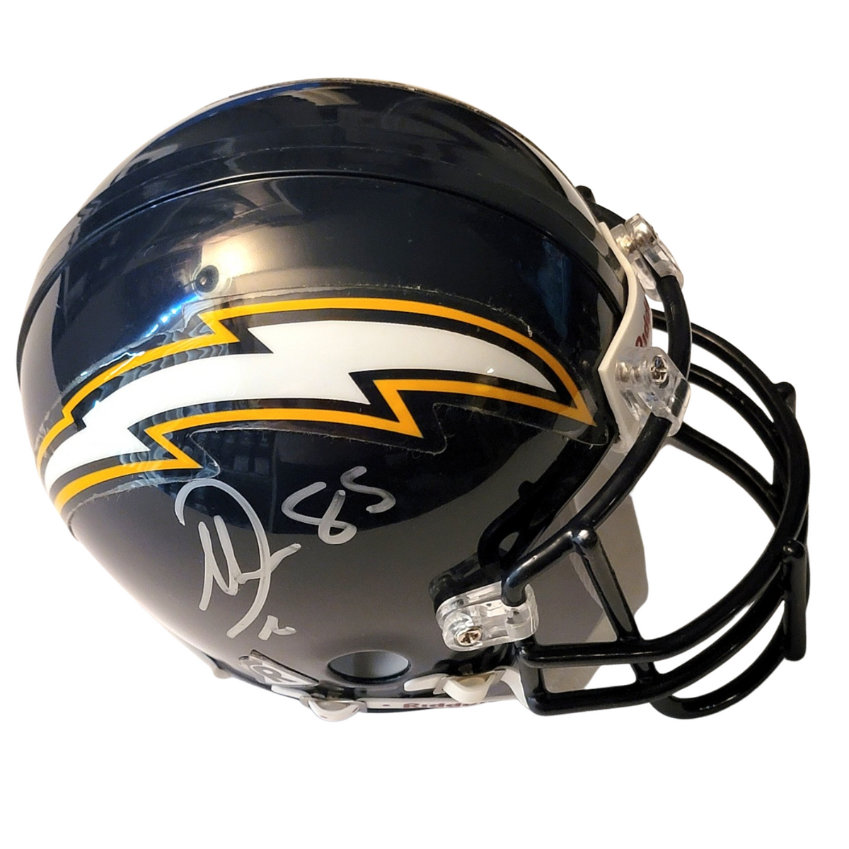 Antonio Gates Autographed San Diego Chargers Mini Helmet JSA Witnessed-Powers Sports Memorabilia