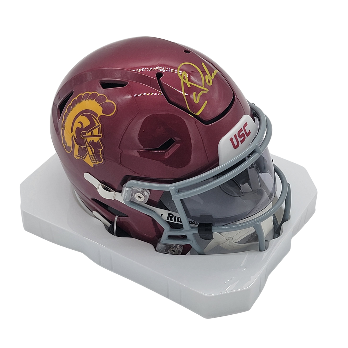 Carson Palmer Signed USC Trojans MIDI Speed Flex Helmet - Beckett-Powers Sports Memorabilia