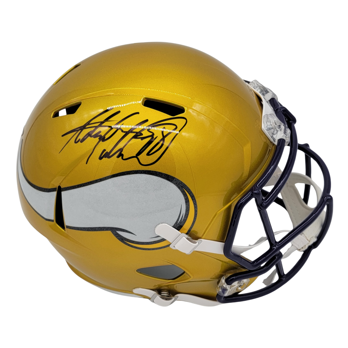 Adrian Peterson Signed Minnesota Vikings Flash Replica Full Size Helmet - Beckett-Powers Sports Memorabilia