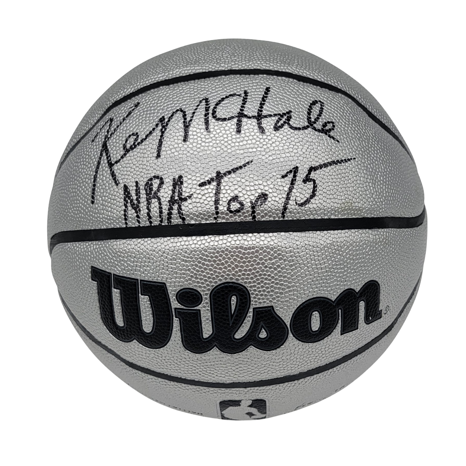 Kevin McHale Signed Boston Celtics Platinum Edition Basketball W/ NBA Top 75 - Beckett-Powers Sports Memorabilia