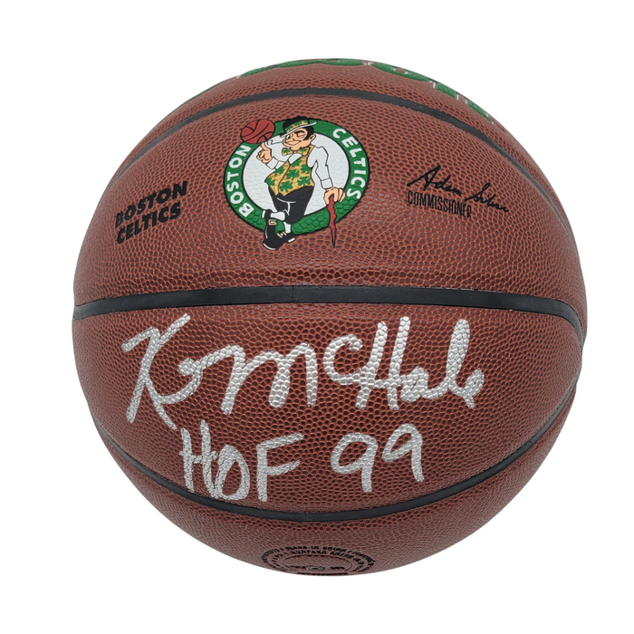 Kevin McHale Signed Boston Celtics Logo Basketball W/ HOF 99 - Beckett-Powers Sports Memorabilia