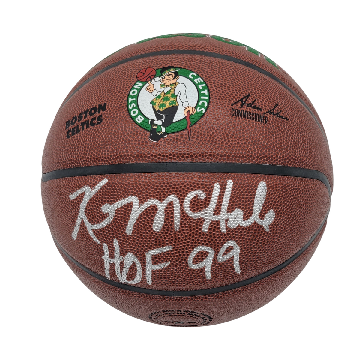 Kevin McHale Signed Boston Celtics Logo Basketball W/ HOF 99 - Beckett-Powers Sports Memorabilia