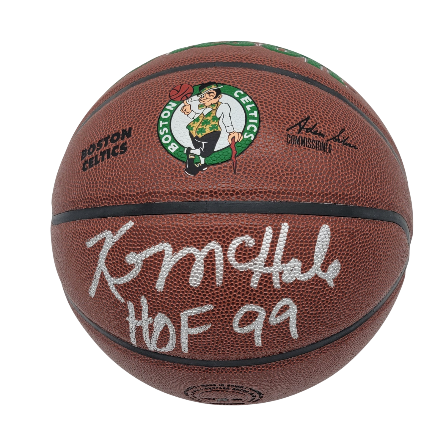 Kevin McHale Signed Boston Celtics Logo Basketball W/ HOF 99 - Beckett-Powers Sports Memorabilia