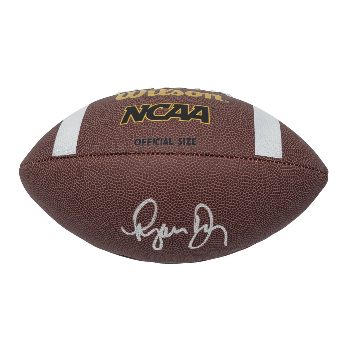 Ryan Day Signed Ohio State Wilson NCAA Official Size Football - Beckett-Powers Sports Memorabilia