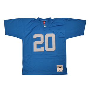 Barry Sanders Signed Detroit Lions 1994 Mitchell & Ness Throwback Blue Jersey Beckett-Powers Sports Memorabilia