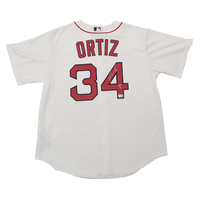 David Ortiz Signed Boston Red Sox Nike Replica Jersey W/ HOF 22 - Beckett-Powers Sports Memorabilia