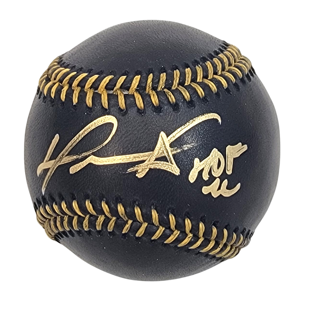 David Ortiz Signed Boston Red Sox Rawlings Black Baseball W/ HOF 22 - Beckett-Powers Sports Memorabilia
