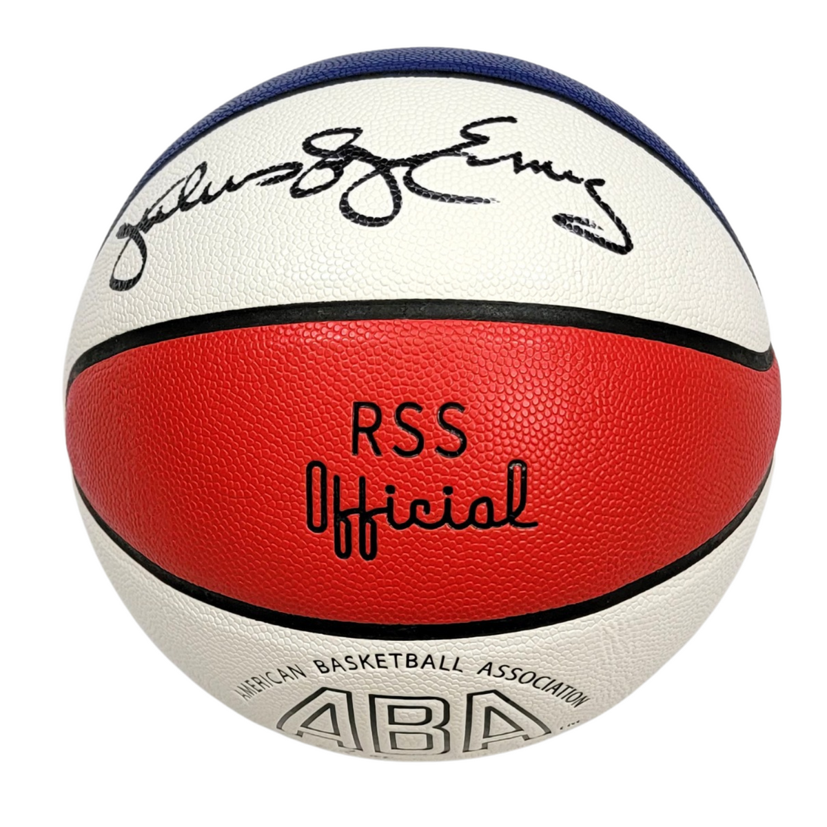 Julius Dr. J Erving Autographed New York Nets Virginia Squires ABA Official Basketball Beckett Witnessed 76ers-Powers Sports Memorabilia