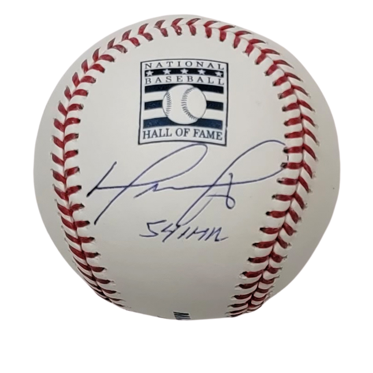David Ortiz Autographed Boston Red Sox Hall of Fame Baseball W/ 541 HR Beckett Witnessed-Powers Sports Memorabilia