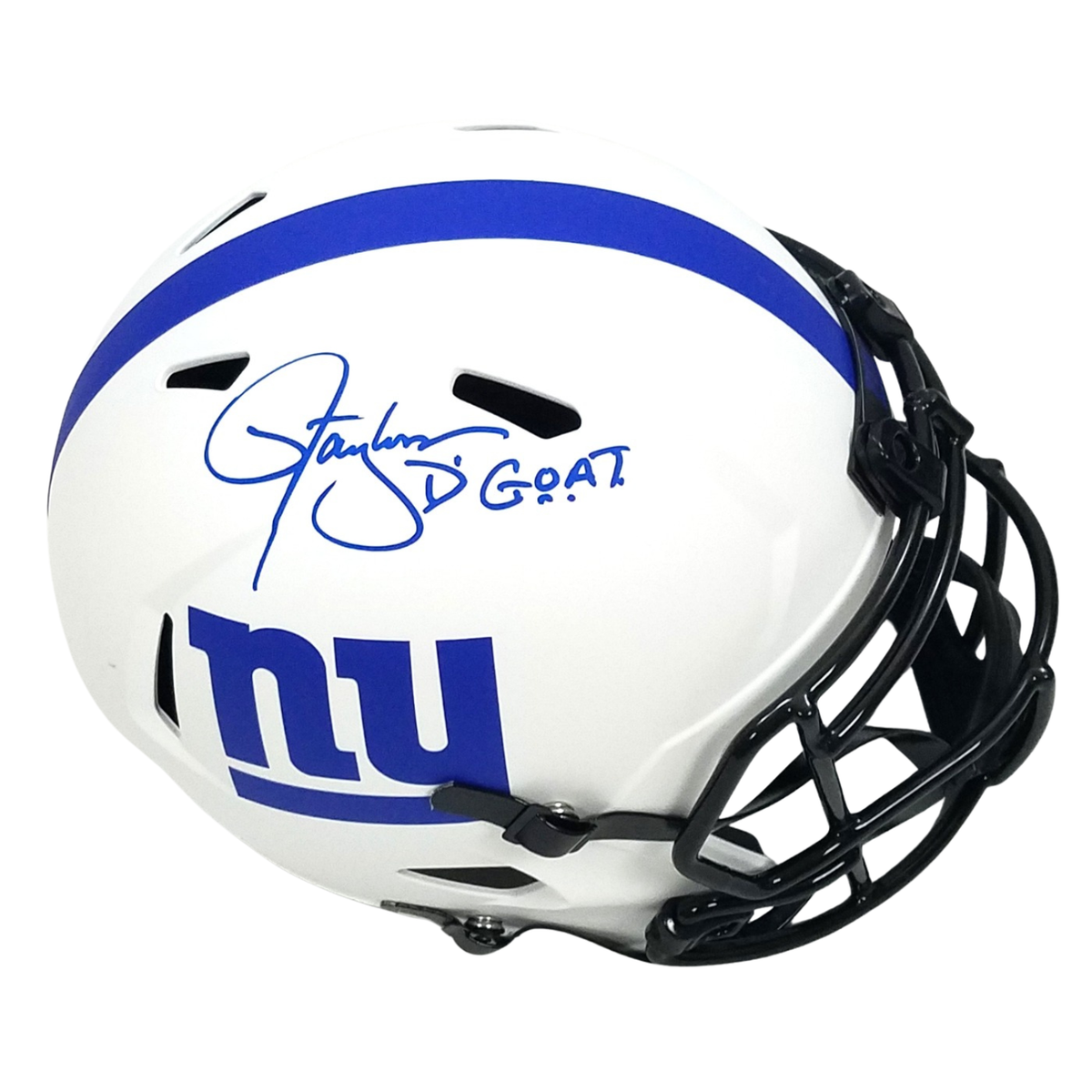 Lawrence Taylor Autographed New York Giants Riddell Lunar Eclipse Replica Helmet W/ D G.O.A.T. Beckett Witnessed-Powers Sports Memorabilia