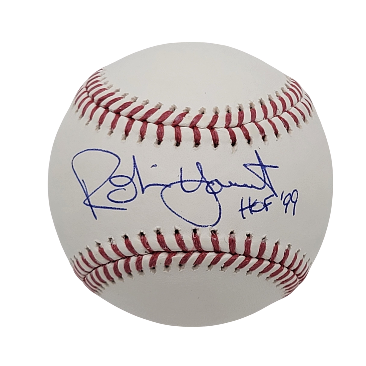 Robin Yount Signed Milwaukee Brewers OML Baseball W/HOF 99 - Beckett-Powers Sports Memorabilia