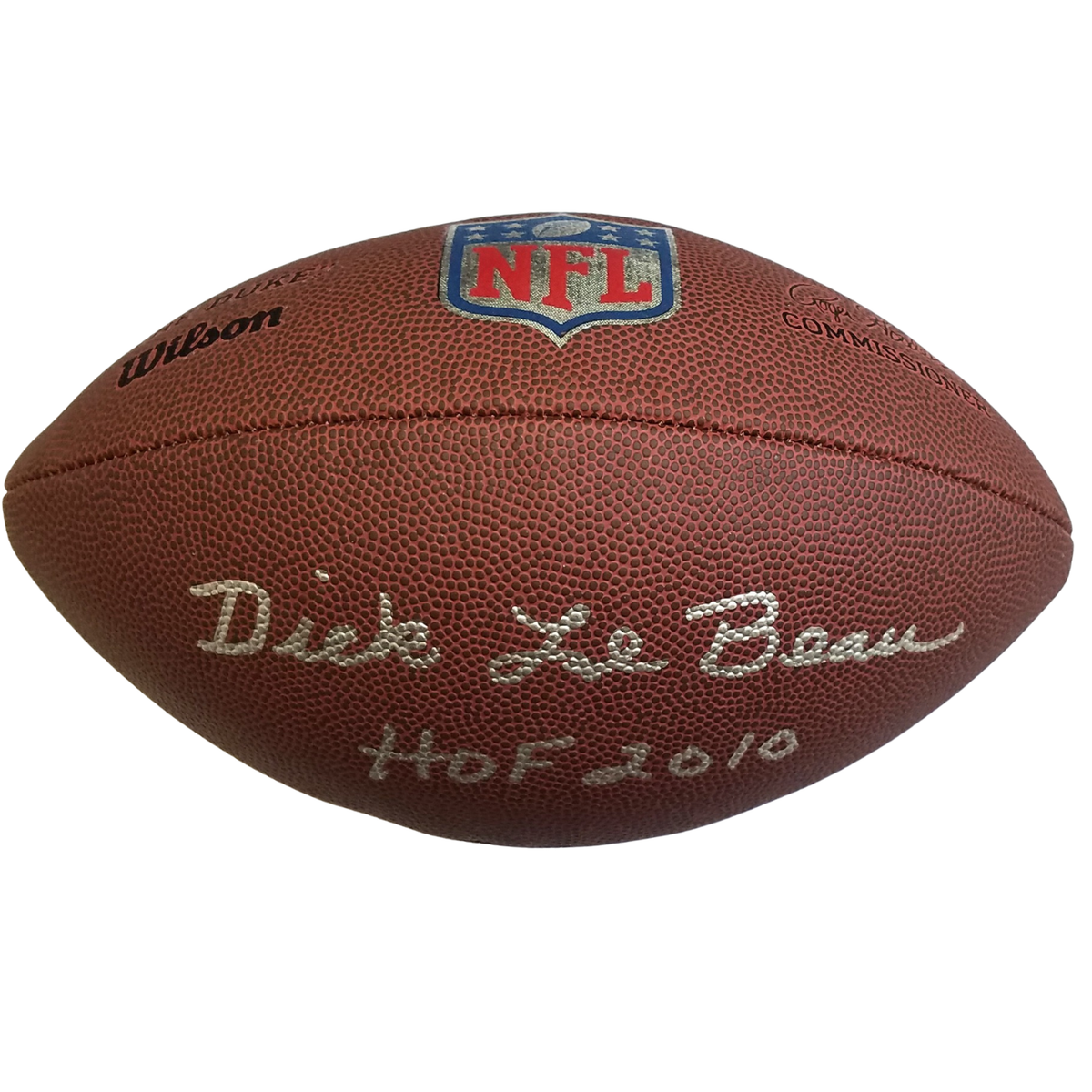 Dick LeBeau Autographed Detroit Lions NFL Replica Duke Football W/ HOF 2010 Beckett Witnessed-Powers Sports Memorabilia
