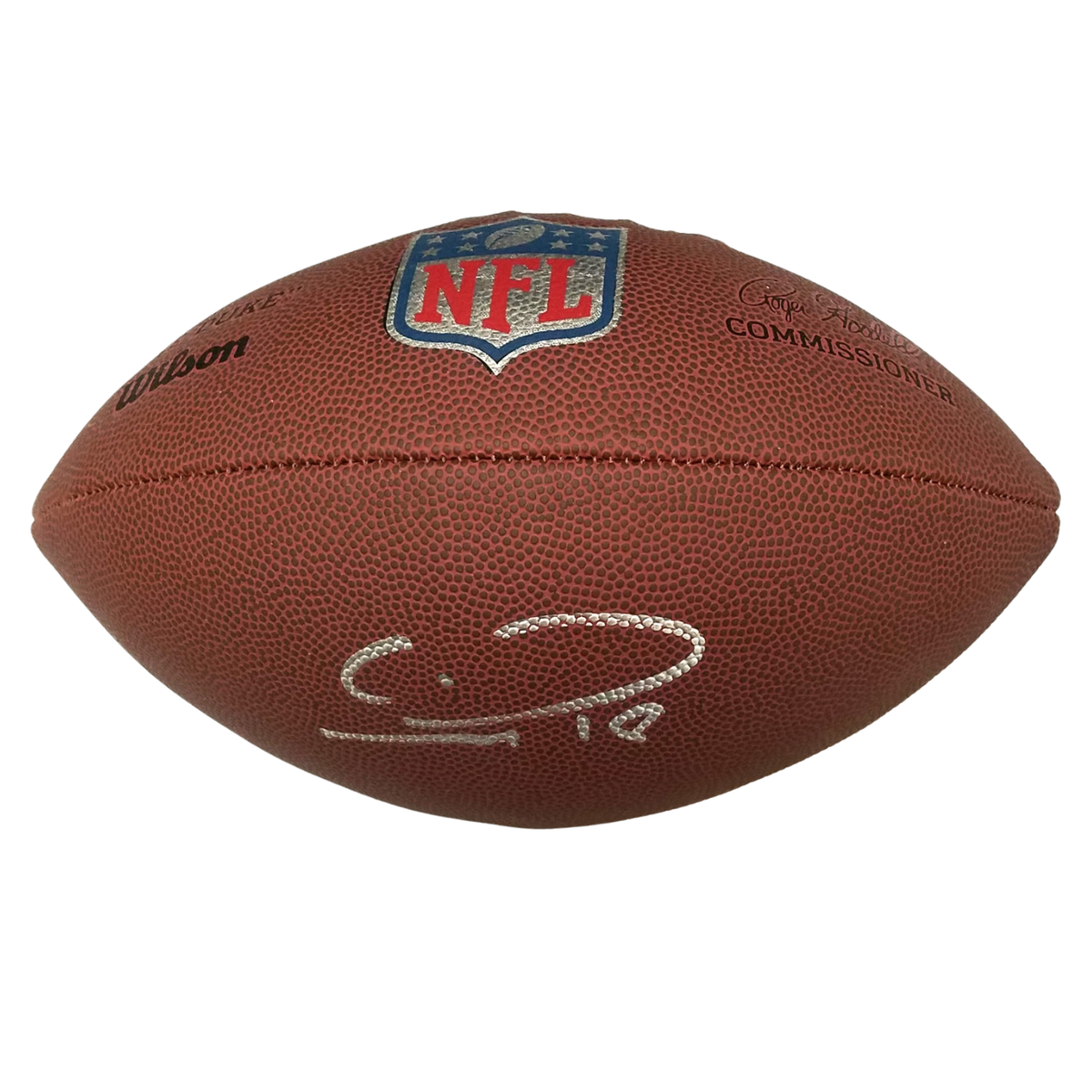 Calvin Ridley Autographed NFL Replica Duke Game Football Beckett Witnessed-Powers Sports Memorabilia