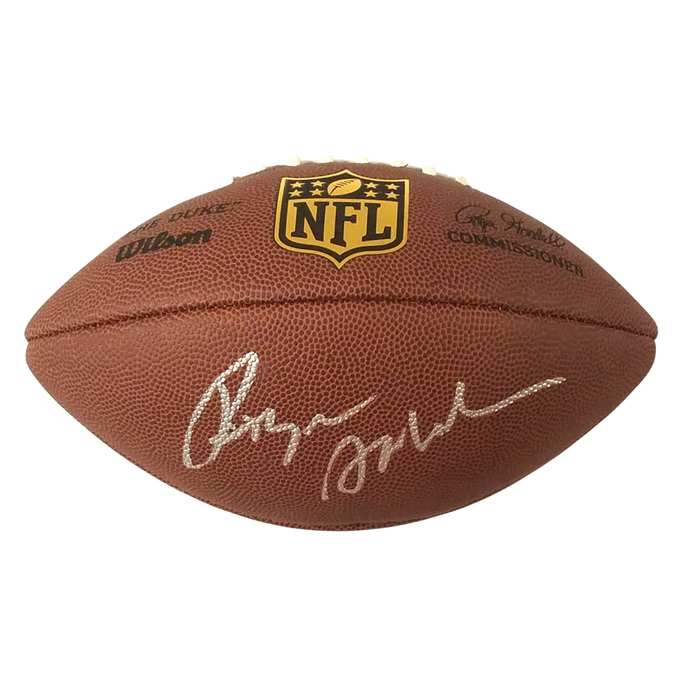 Roger Staubach Signed Dallas Cowboys NFL Replica The Duke Game Ball - Beckett-Powers Sports Memorabilia