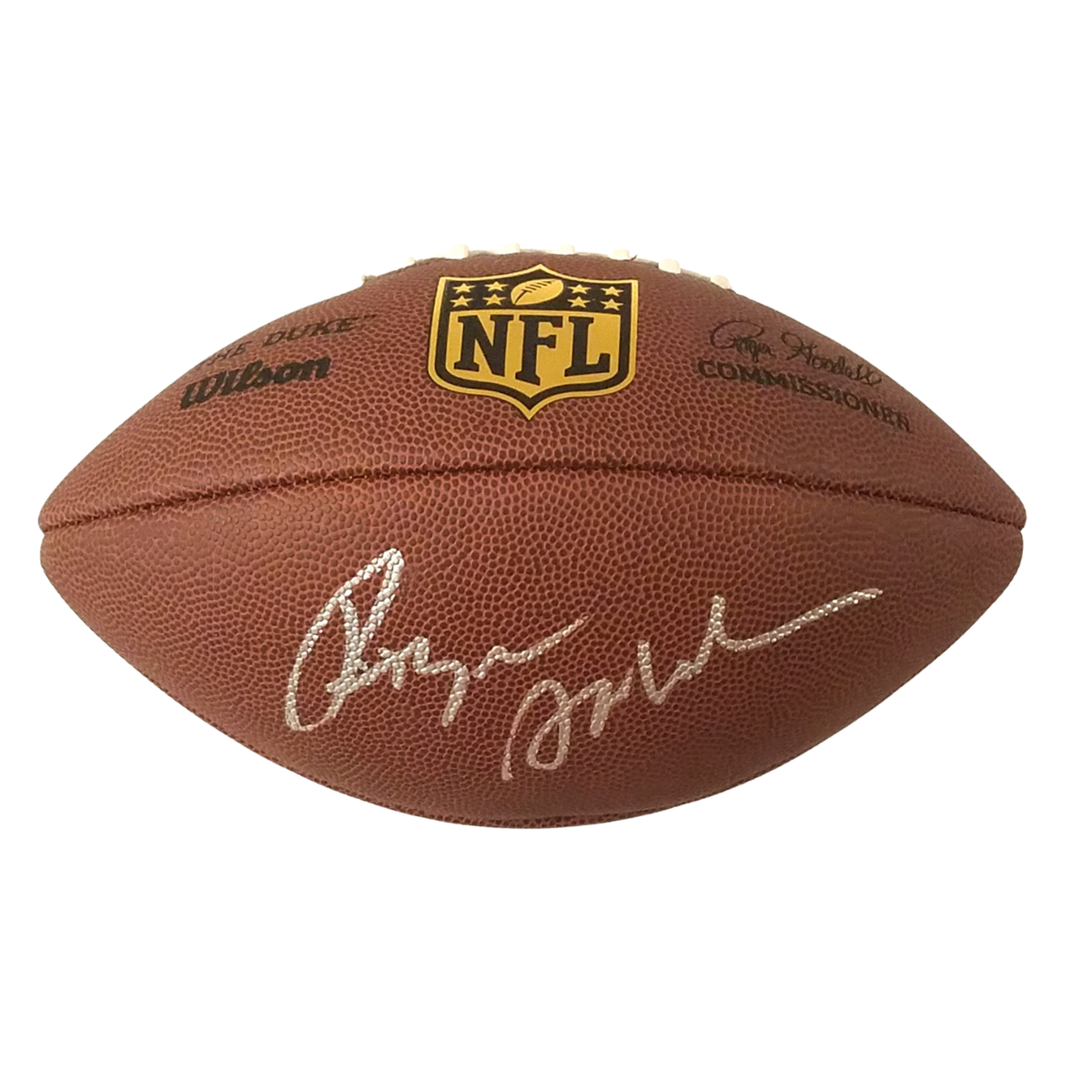 Roger Staubach Autographed Dallas Cowboys NFL Replica The Duke Game Ball Beckett Authenticated-Powers Sports Memorabilia