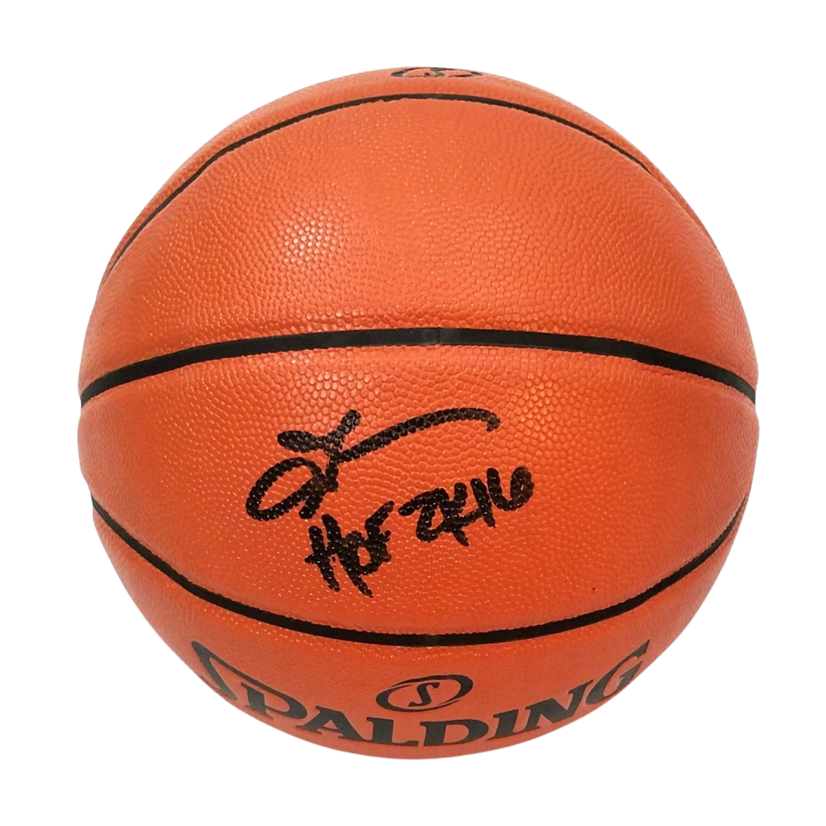 Allen Iverson Autographed Philadelphia 76ers NBA Replica Game Basketball W/ HOF 2K16 Beckett Witnessed Black-Powers Sports Memorabilia