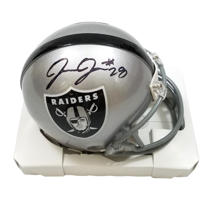 Josh Jacobs Signed Las Vegas Oakland Raiders Mini Helmet - Beckett-Powers Sports Memorabilia