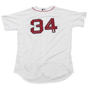 David Ortiz Autographed Boston Red Sox Authentic Majestic Jersey W/ Big Papi 541 HR's 3X WS Champs & 13 WS MVP Beckett Witnessed-Powers Sports Memorabilia