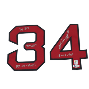 David Ortiz Autographed Boston Red Sox Authentic Majestic Jersey W/ Big Papi 541 HR's 3X WS Champs & 13 WS MVP Beckett Witnessed-Powers Sports Memorabilia