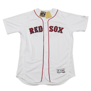 David Ortiz Autographed Boston Red Sox Majestic White Authentic Jersey W/Big Papi Beckett Witnessed-Powers Sports Memorabilia