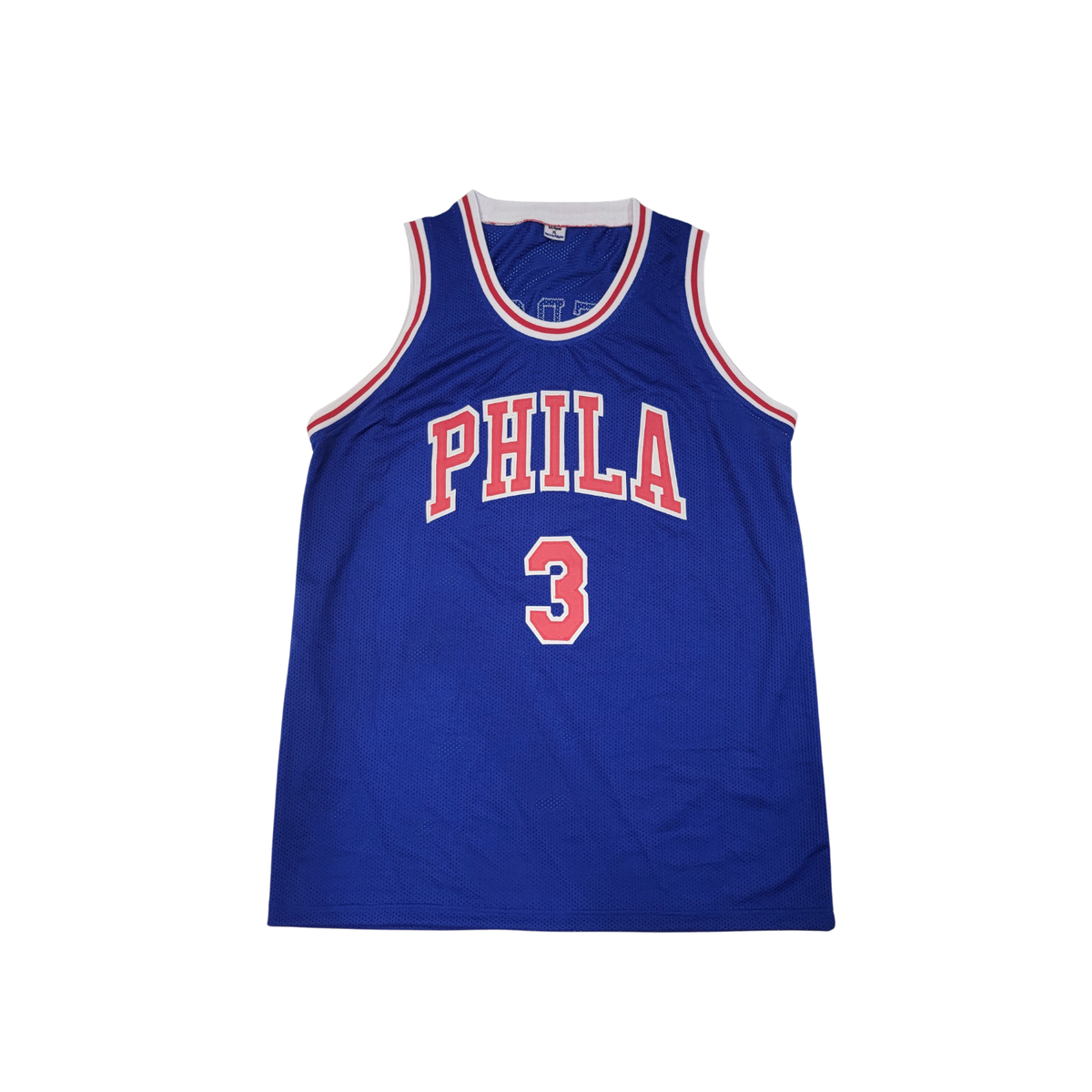 Allen Iverson Signed Philadelphia 76ers Pro Style Blue Jersey - Beckett-Powers Sports Memorabilia
