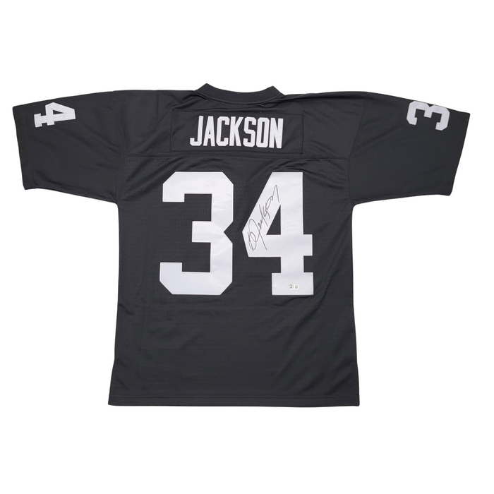 Bo Jackson Signed Oakland Raiders Mitchell & Ness Jersey - Beckett-Powers Sports Memorabilia