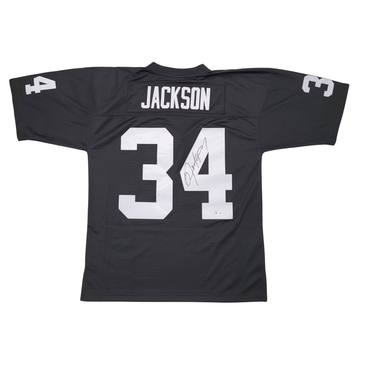 Bo Jackson Signed Oakland Raiders Mitchell & Ness Jersey - Beckett-Powers Sports Memorabilia