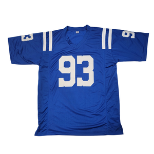 Dwight Freeney Signed Indianapolis Colts Blue Pro Style Jersey - Beckett-Powers Sports Memorabilia