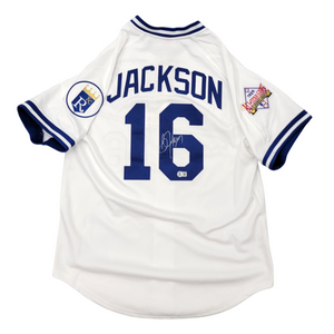 Bo Jackson Signed Kansas City Royals M&N 1989 All Star Game White Authentic Jersey - Beckett-Powers Sports Memorabilia