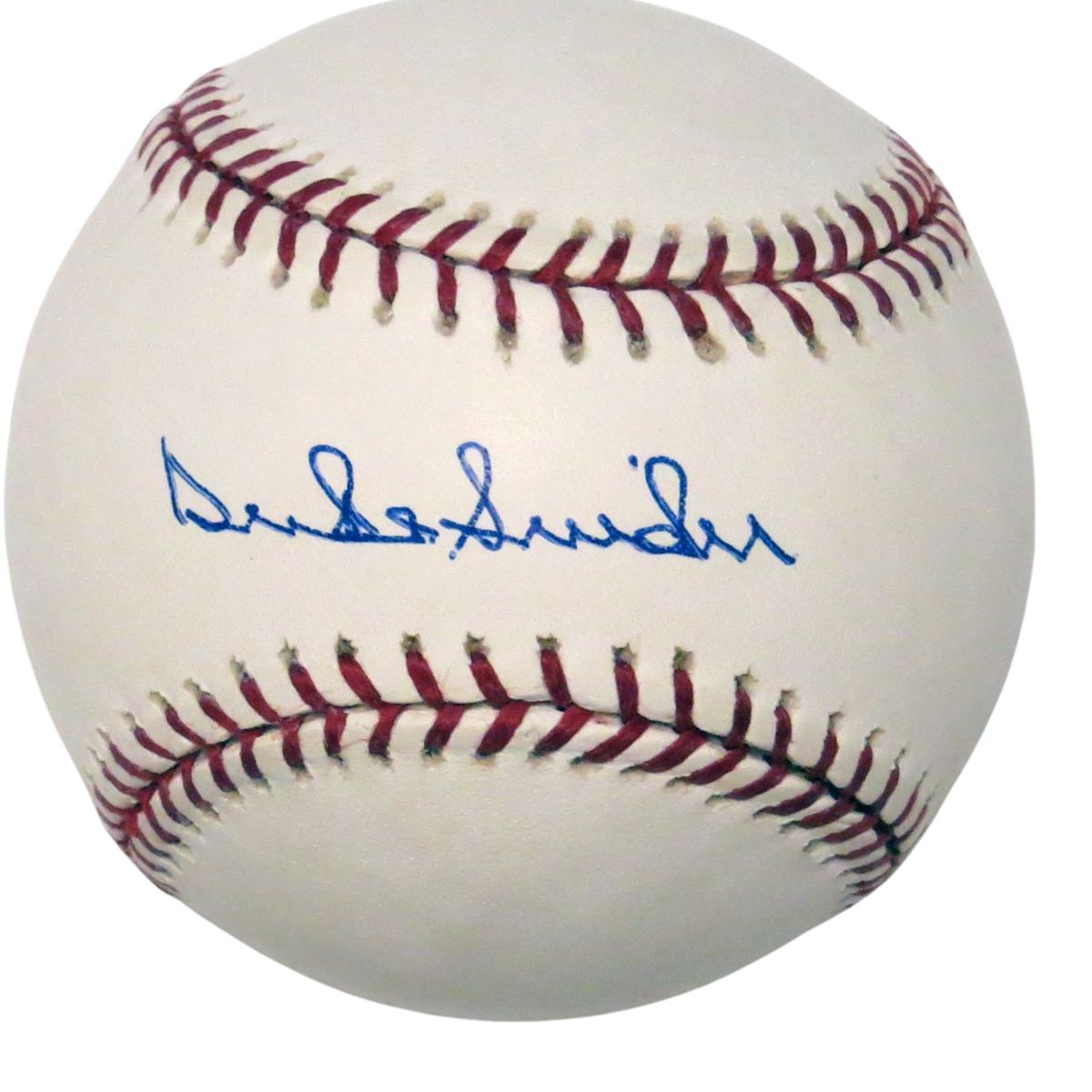 Duke Snider Autographed Brooklyn Los Angeles Dodgers MLB Baseball Beckett Authenticated-Powers Sports Memorabilia