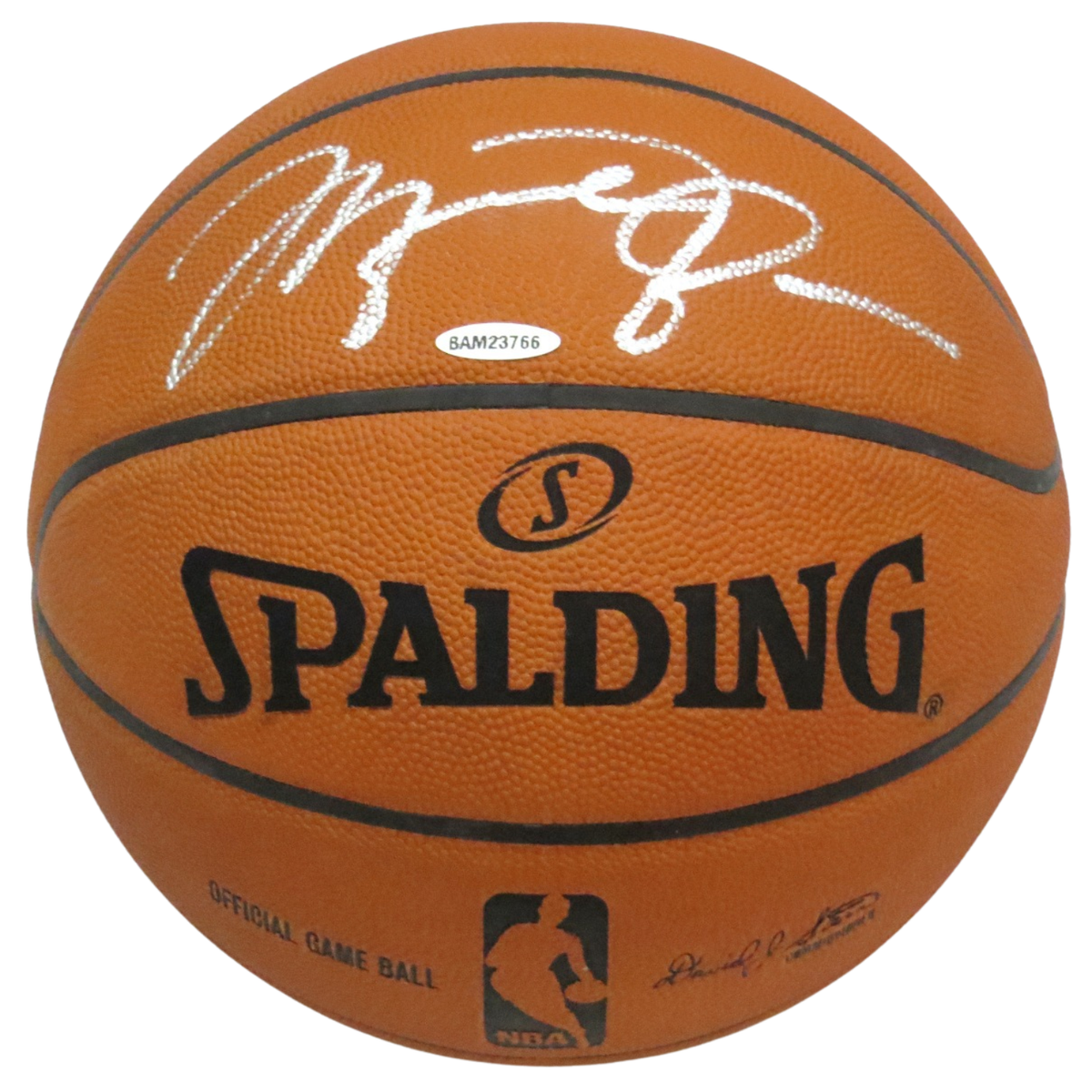 Michael Jordan Chicago Bulls Autographed NBA Game Ball UDA Upper Deck Authenticated-Powers Sports Memorabilia