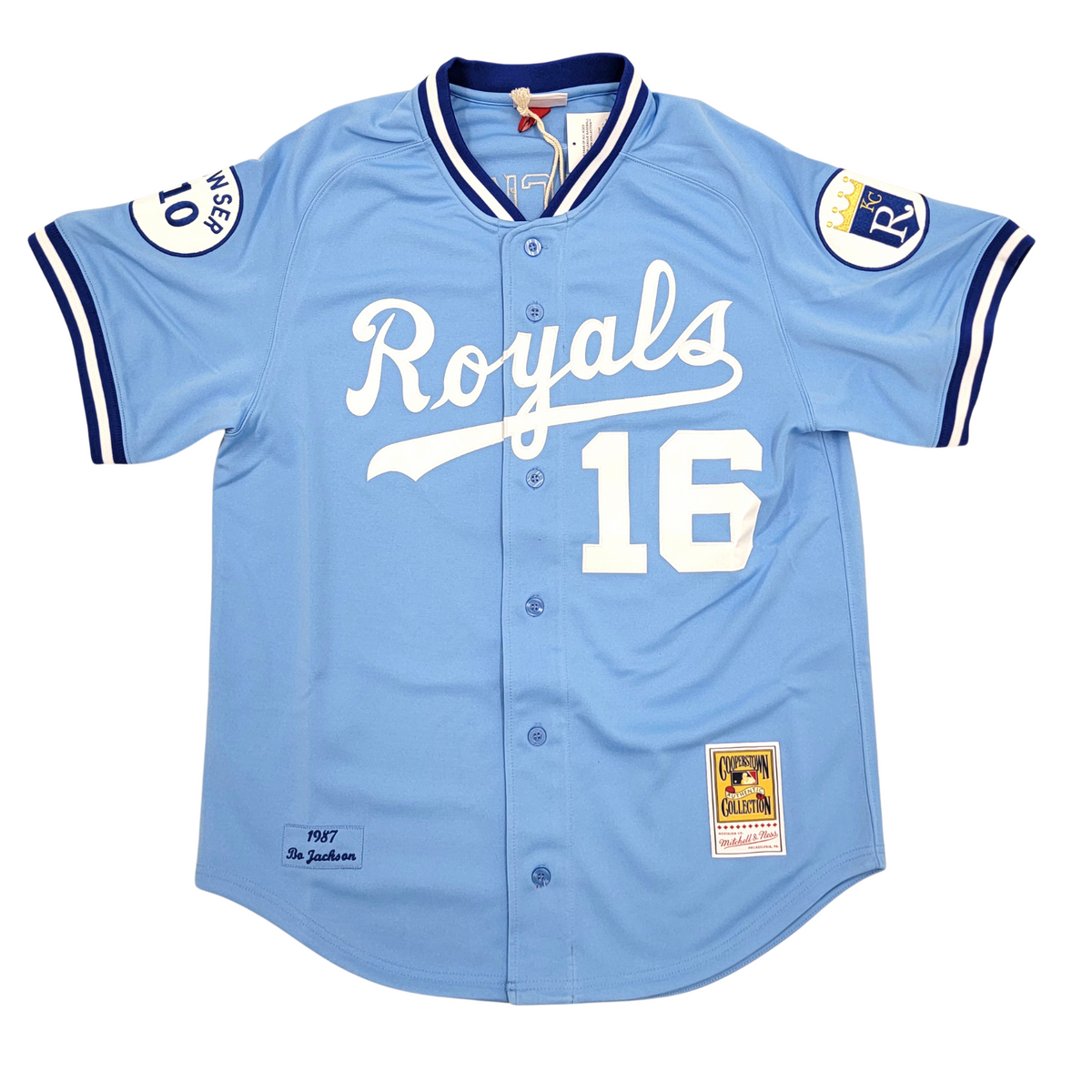 Bo Jackson Signed Kansas City Royals 1987 Blue M&N Authentic Jersey - Beckett-Powers Sports Memorabilia