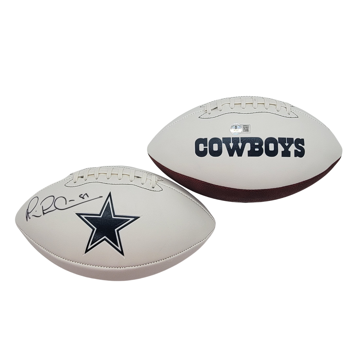 Michael Irvin Signed Dallas Cowboys Logo Football - Beckett-Powers Sports Memorabilia