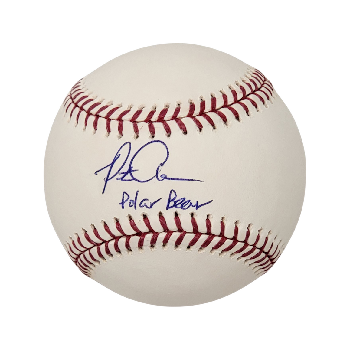 Pete Alonso Signed New York Mets OMLB Baseball W/ Polar Bear MLB Authenticated-Powers Sports Memorabilia