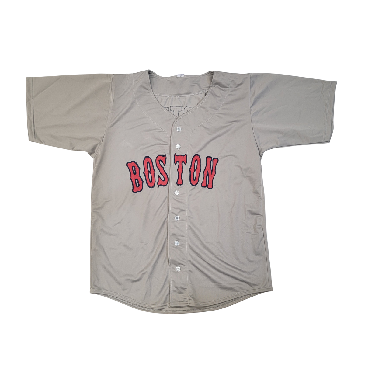 David Ortiz Signed Boston Red Sox Grey Pro Style Jersey - Beckett-Powers Sports Memorabilia