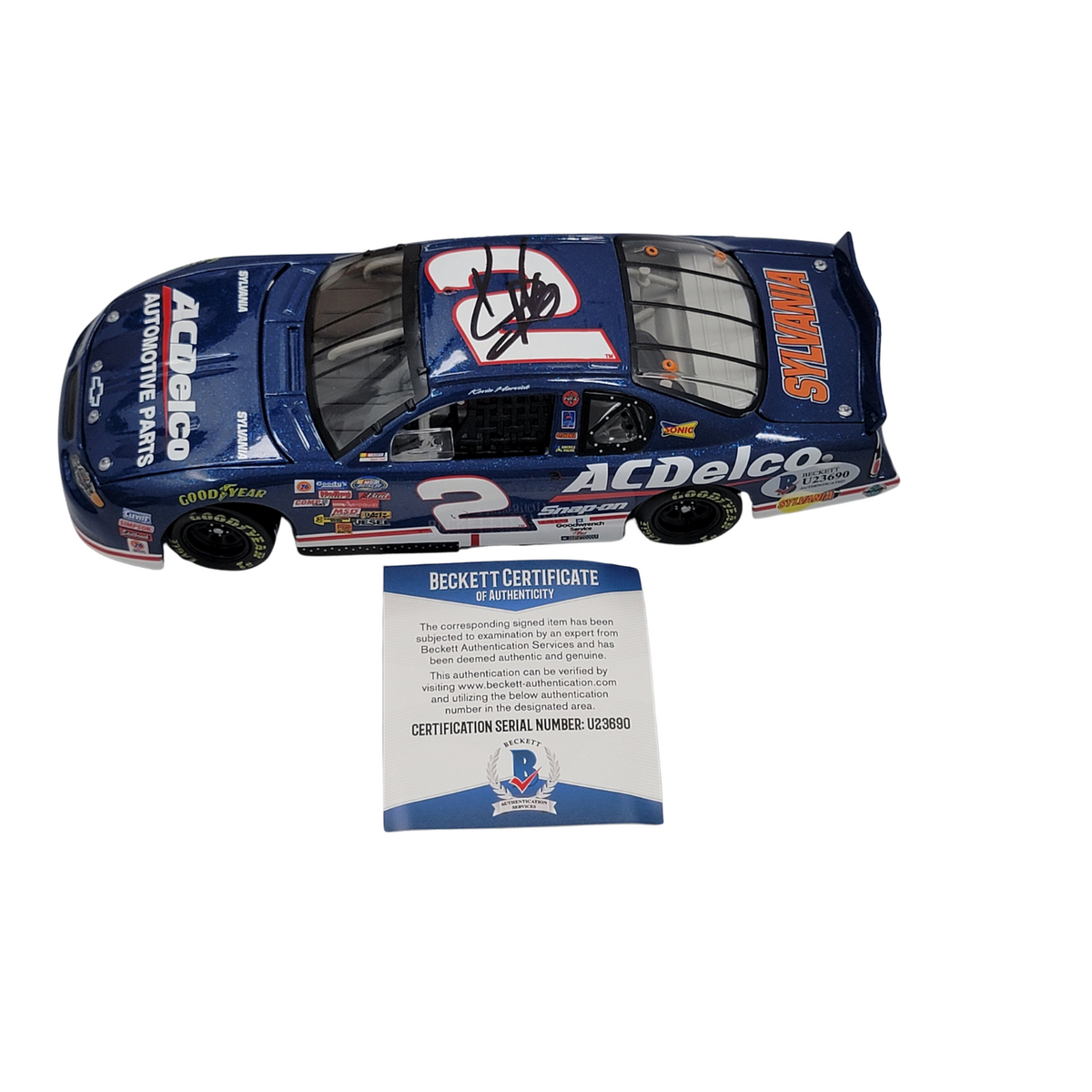 Kevin Harvick Signed Nascar 2001 Busch Championship 1:24 Scale Die Cast Car - Beckett-Powers Sports Memorabilia