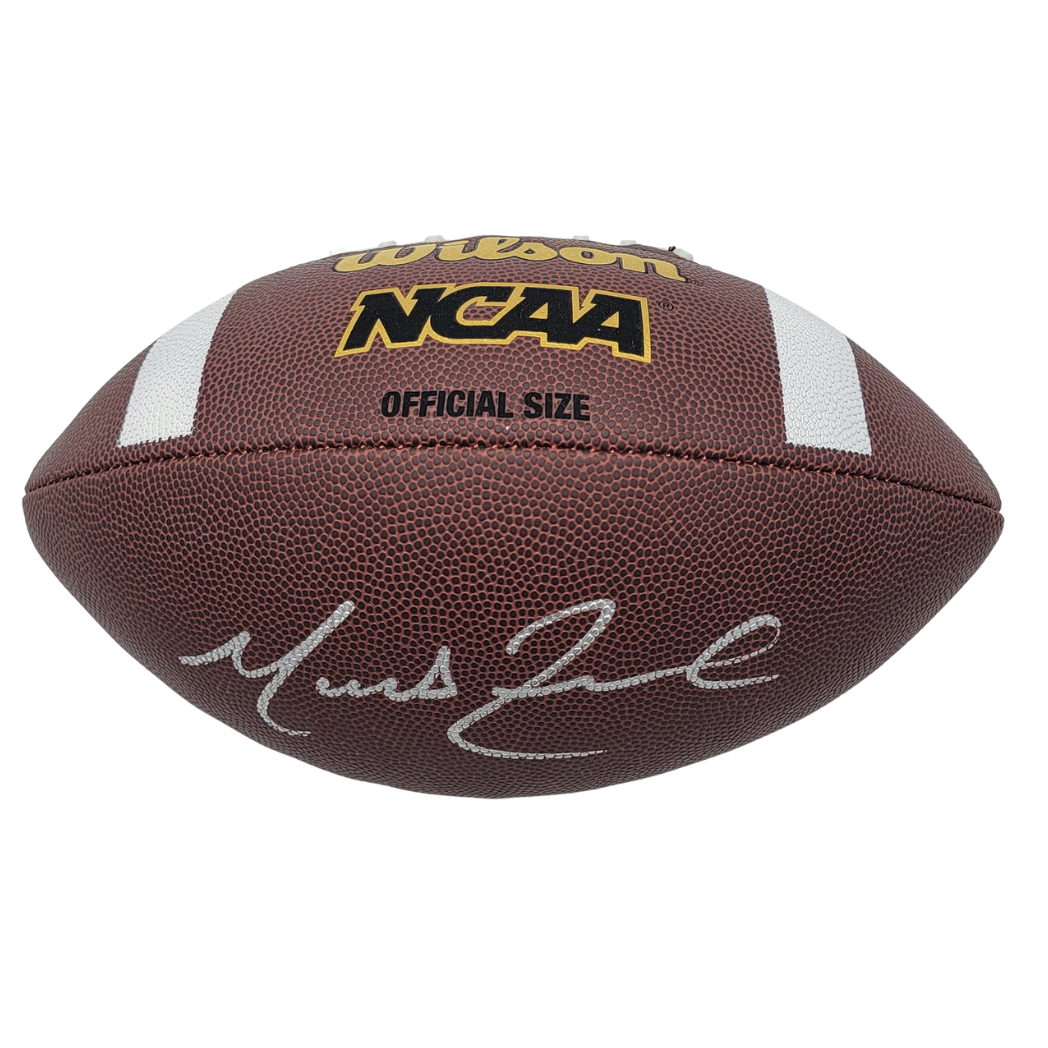 Marcus Freeman Signed Notre Dame NCAA Official Size Football - Beckett-Powers Sports Memorabilia