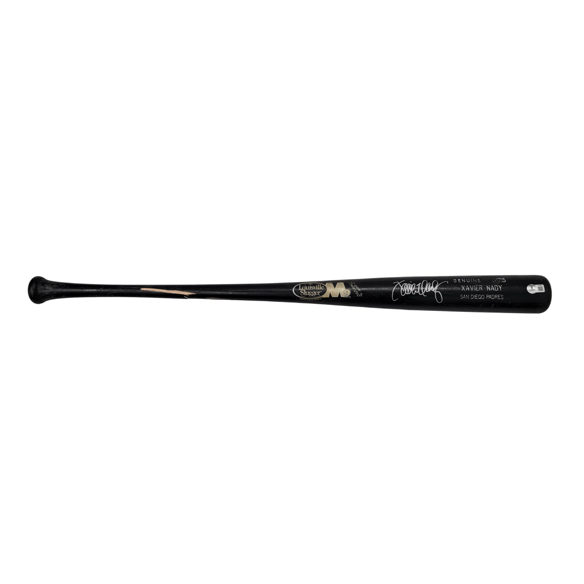 Xavier Nady Signed San Diego Padres Game Used Louisville Slugger Broken Bat Beckett-Powers Sports Memorabilia