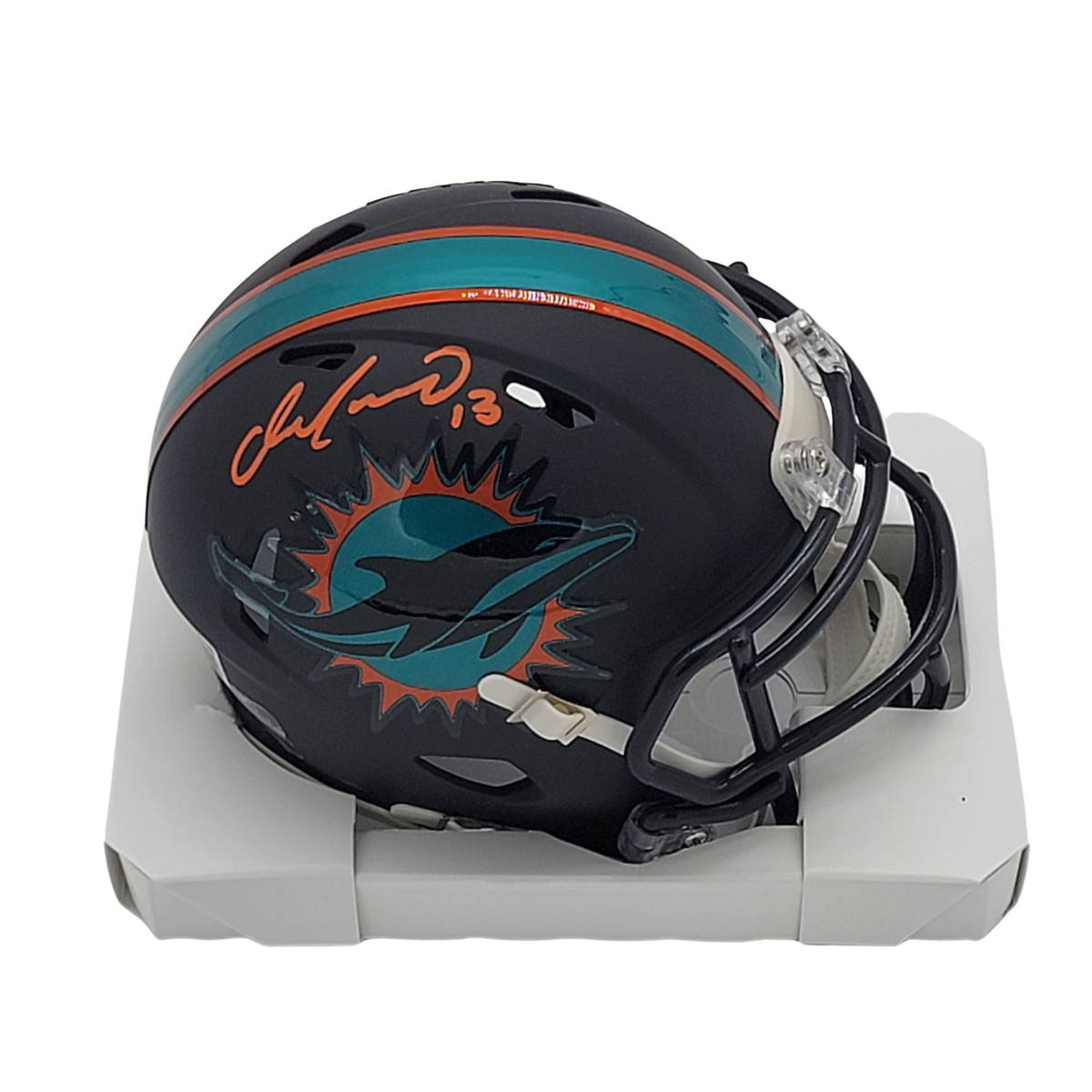 Dan Marino Signed Miami Dolphins Rivalries Mini Helmet - Beckett-Powers Sports Memorabilia