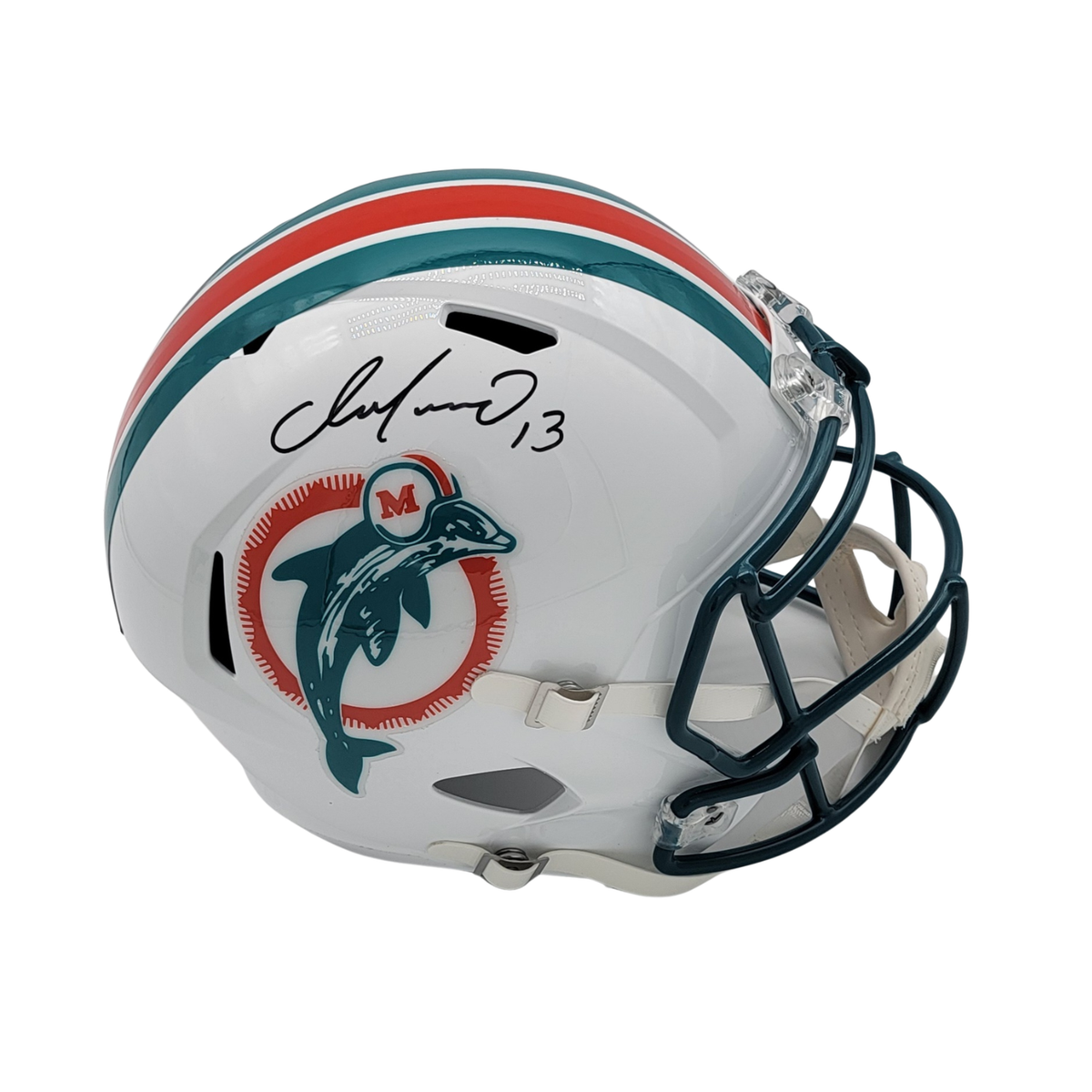 Dan Marino Signed Miami Dolphins T/B 1980-96 Replica Full Size Helmet - Beckett-Powers Sports Memorabilia