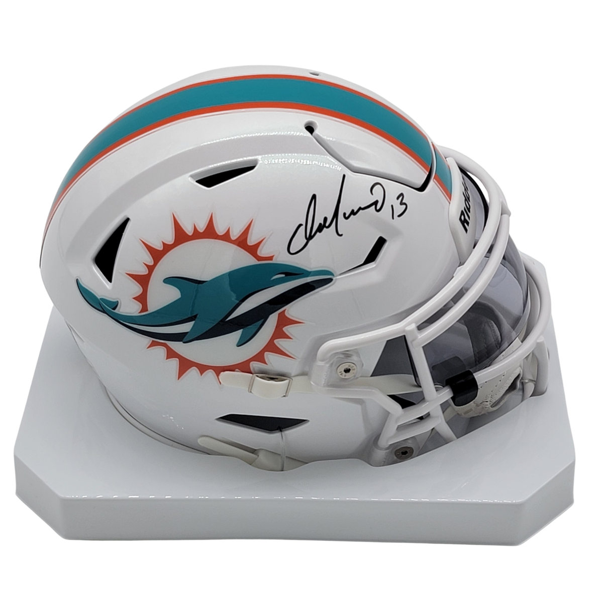 Dan Marino Signed Miami Dolphins Mid Size MIDI Speed Flex Helmet - Beckett-Powers Sports Memorabilia