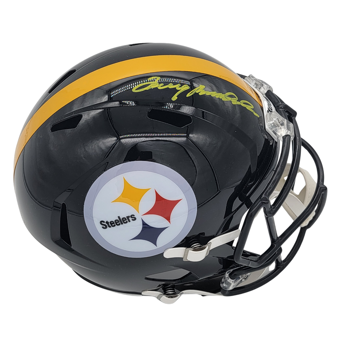 Terry Bradshaw Signed Pittsburgh Steelers Replica Full Size Helmet - Beckett-Powers Sports Memorabilia