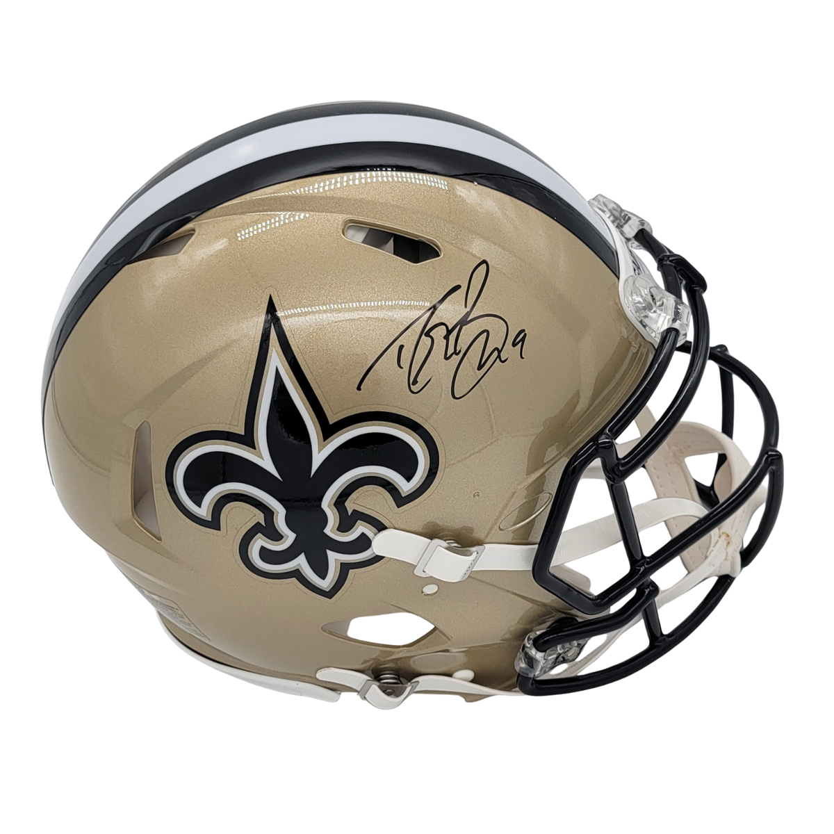 Drew Brees Signed New Orleans Saints Authentic Full Size Helmet - Beckett-Powers Sports Memorabilia