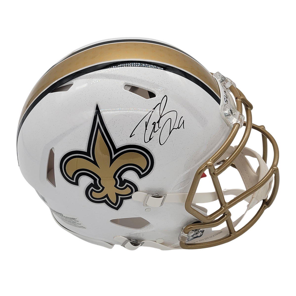 Drew Brees Signed New Orleans Saints 2025 ALT Saints Authentic Full Size Helmet - Beckett-Powers Sports Memorabilia