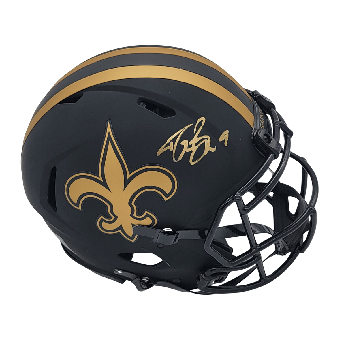 Drew Brees Signed New Orleans Saints Eclipse Authentic Full Size Helmet - Beckett-Powers Sports Memorabilia