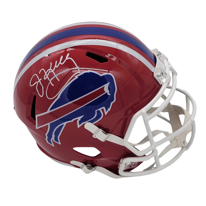 Jim Kelly Signed Buffalo Bills T/B Replica Full Size Helmet - Beckett-Powers Sports Memorabilia